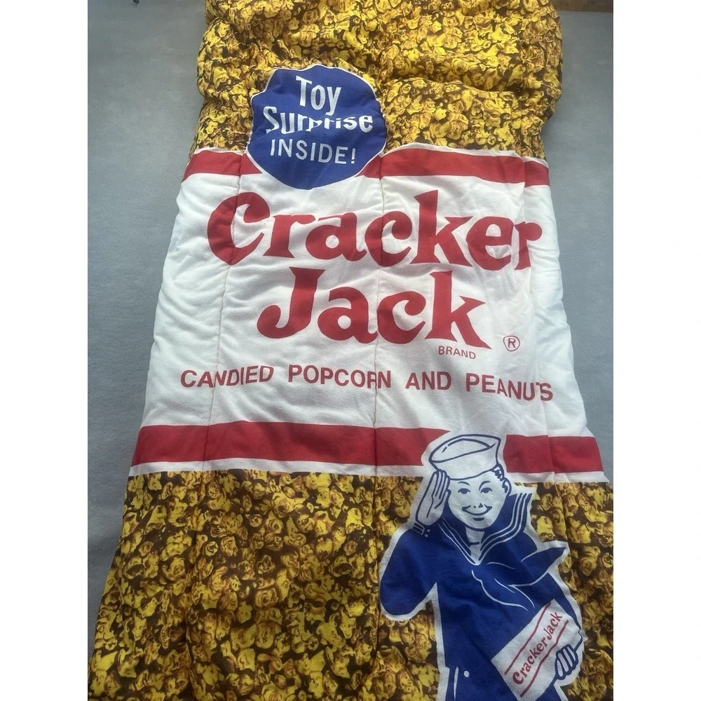 Vintage Cracker Jack Sleeping Bag Very Rare Collectable Vtg Warm Lined
